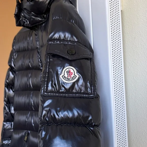 Moncler Puffer Down Long Jacket- Black - Picture 3 of 15